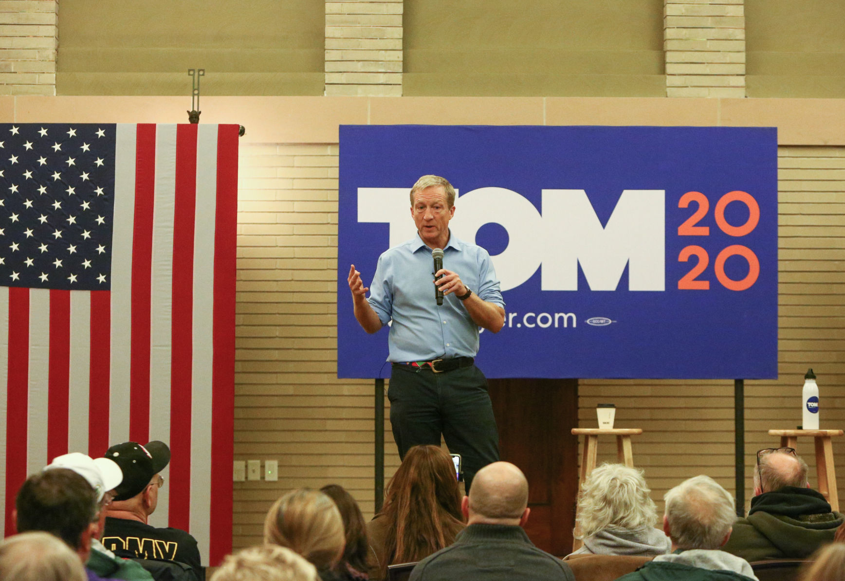 Tom Steyer in Mason City
